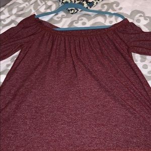 Off the shoulder long sleeve